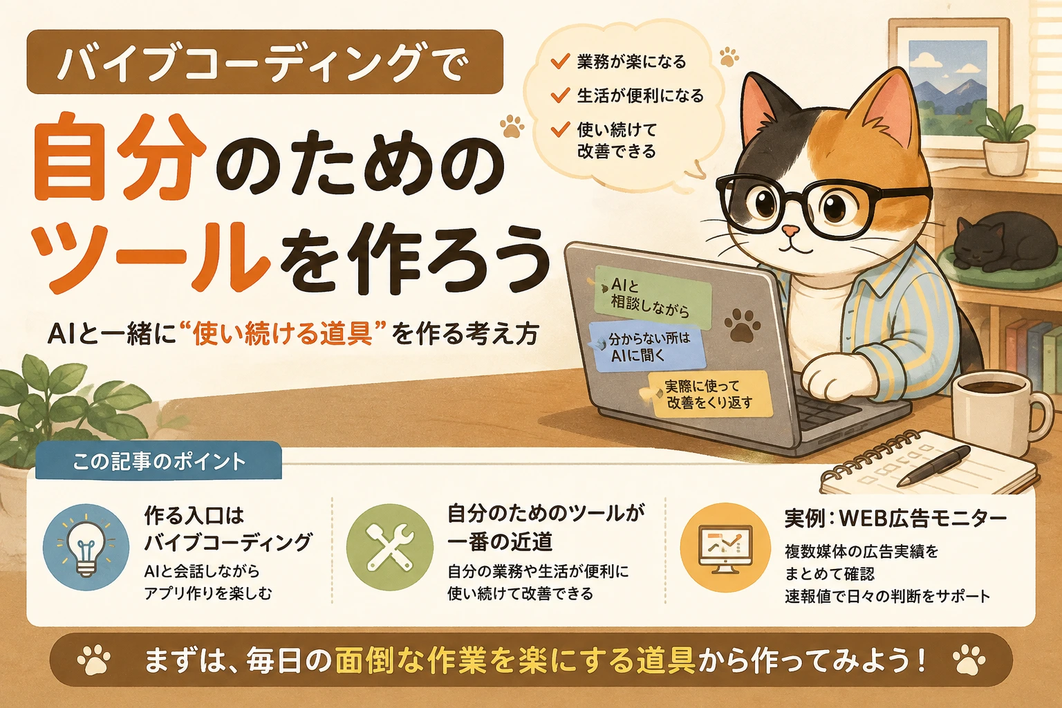 バイブコーディングで、自分のためのツールを作ろう